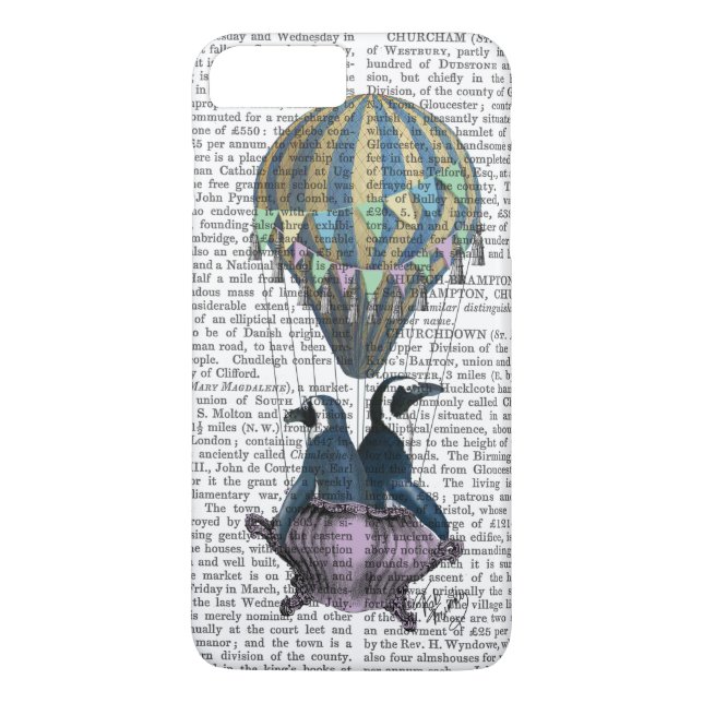 Flying Penguins Case-Mate iPhone Case (Back)