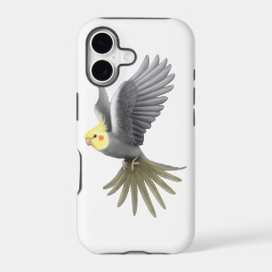 Flying Pet Cockatiel Parrot iPhone Case