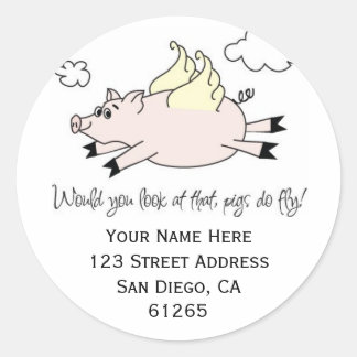 Flying Pig Address Labels