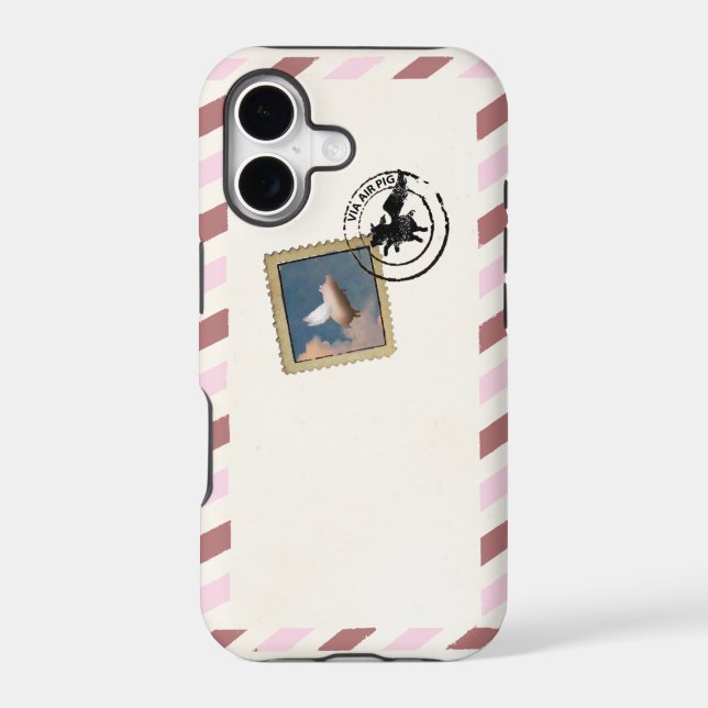 flying pig airmail iphone case (Back)
