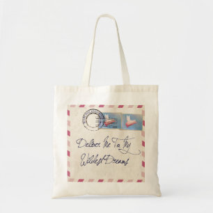 Flying Pig Airmail Tote Bag