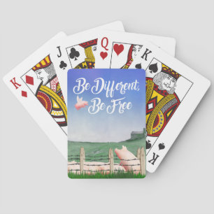 Flying Pig-Be Different Playing Cards