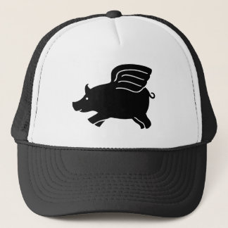 Flying Pig - Black Trucker Hat