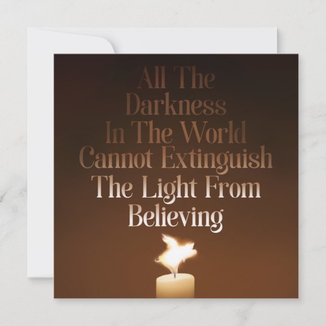 Flying Pig Candle Flame Flat Greeting Card (Front)