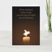 Flying Pig Candle Flame Greeting Card