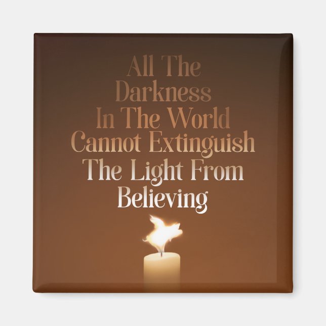 Flying Pig Candle Flame Magnet (Front)