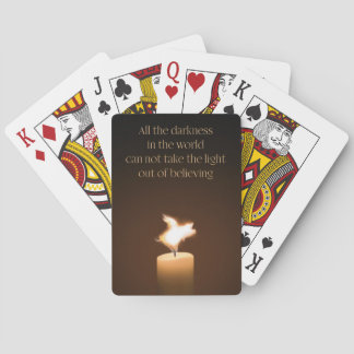 Flying Pig Candle Flame Playing Cards