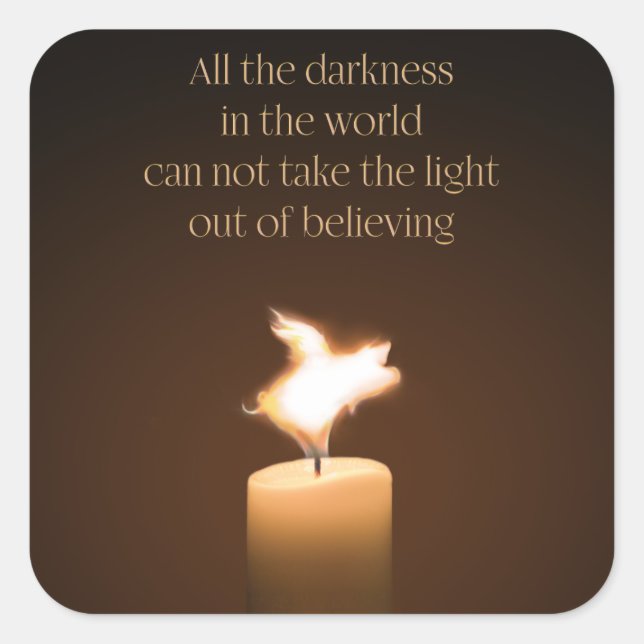 Flying Pig Candle Flame Stickers (Front)