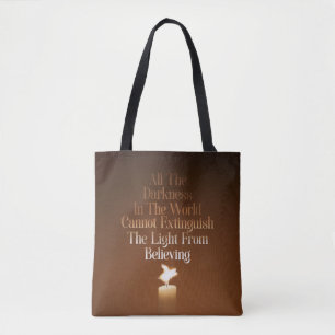 Flying Pig Candle Flame Tote Bag