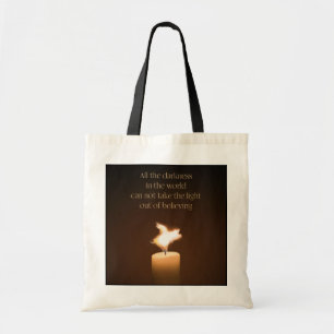 Flying Pig Candle Flame Tote Bag