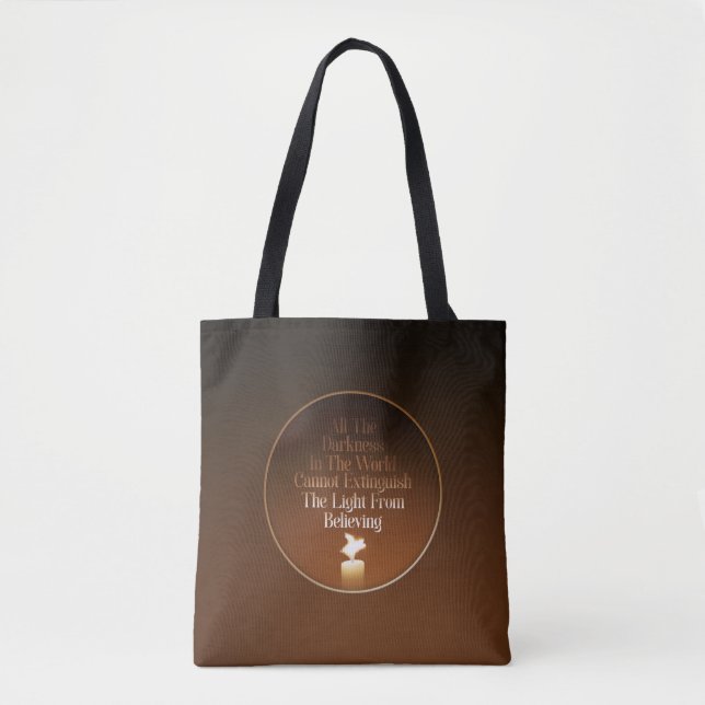 Flying Pig Candle Flame Tote Bag (Front)