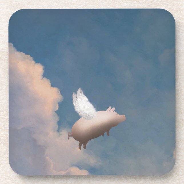 flying pig coasters (Front)