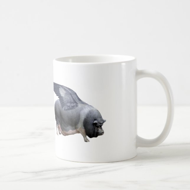 flying pig coffee mug (Right)