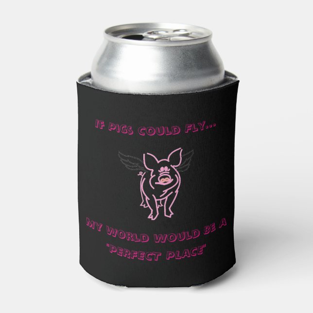 Flying Pig Custom Can Cooler (Can Front)