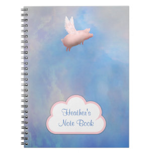 Flying Pig Customisable Note Book