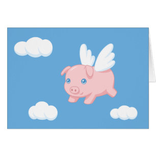 Flying Pig - Cute Piglet with Wings