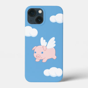 Flying Pig - Cute Piglet with Wings iPhone 13 Mini Case
