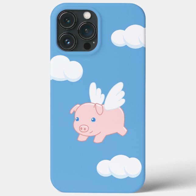 Flying Pig - Cute Piglet with Wings Case-Mate iPhone Case (Back)