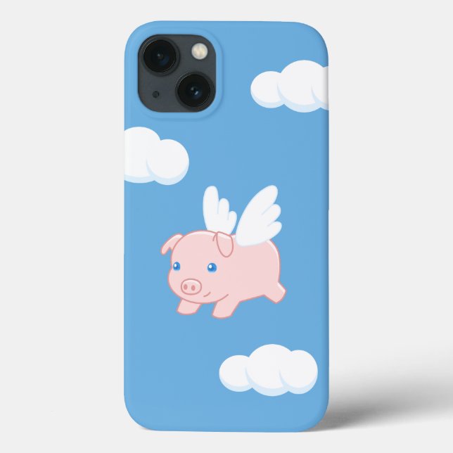 Flying Pig - Cute Piglet with Wings Case-Mate iPhone Case (Back)