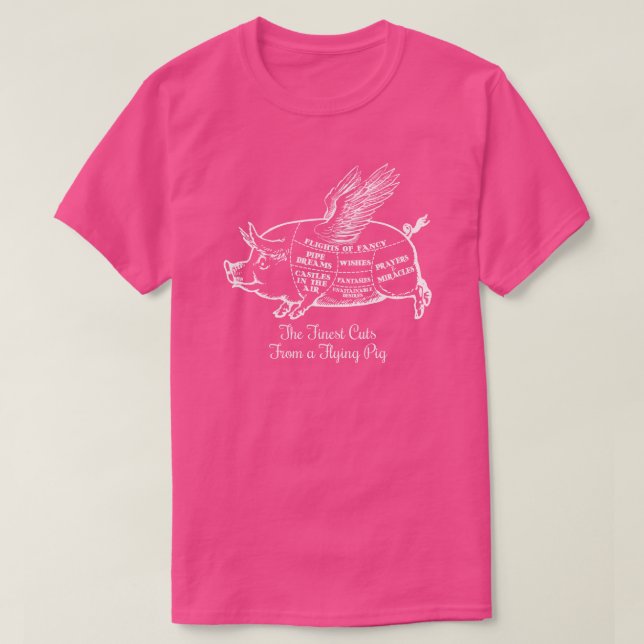 Flying Pig Cuts T-Shirt (Design Front)