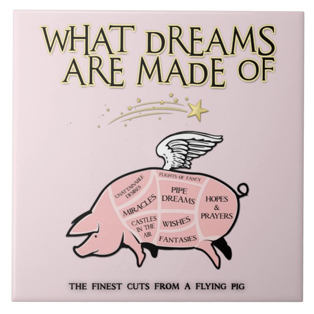 Flying Pig Cuts-What Dreams Are Made Of Tile (Front)