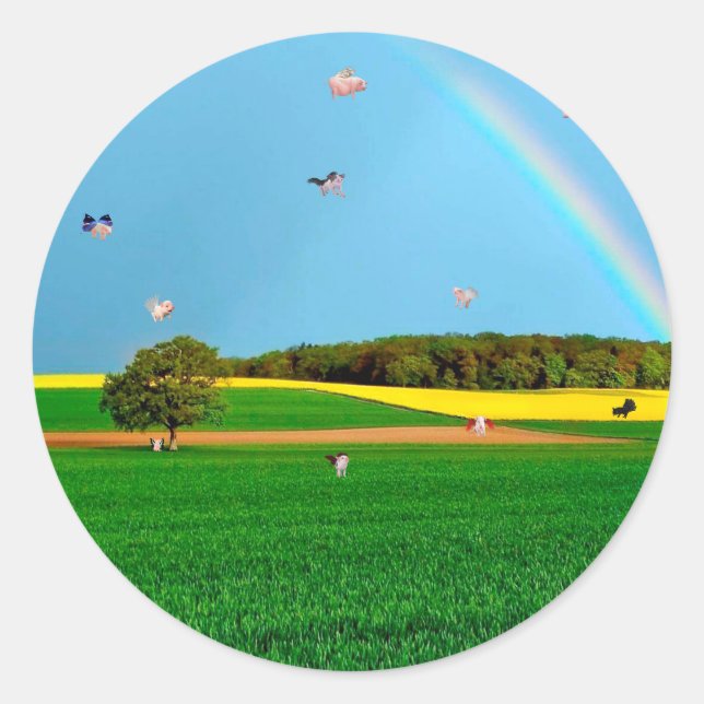 Flying Pig Farm Sticker (Front)
