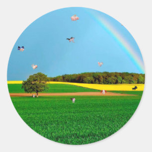 Flying Pig Farm Sticker