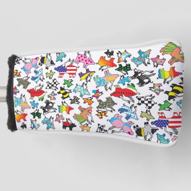 Flying pig golf head cover (Front)
