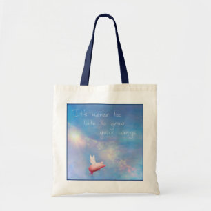 Flying Pig-Grow Your Wings Tote Bag