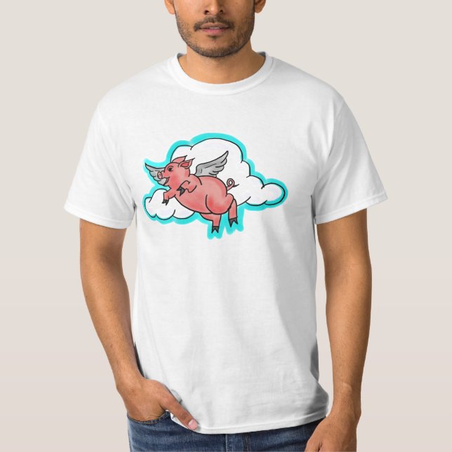 Flying pig guys value tee (Front)