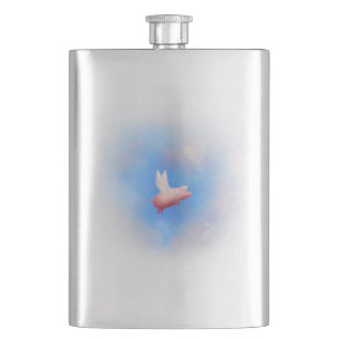 Flying Pig Hip Flask