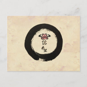 Flying Pig-Hope and Faith Postcard