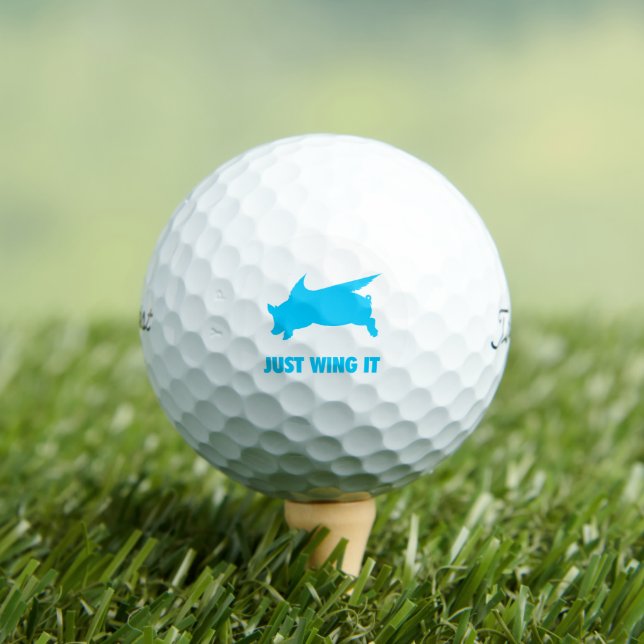 Flying Pig Just Wing It Golf Balls (Insitu Tee)