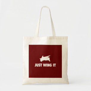 Flying Pig Just Wing It Tote Bag
