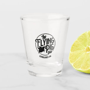 Flying Pig Logo Shot Glass