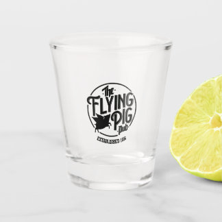 Flying Pig Logo Shot Glass
