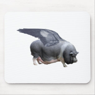 flying pig mouse mat