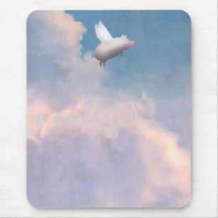 flying pig mousepad
