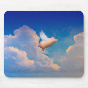 flying pig mousepad