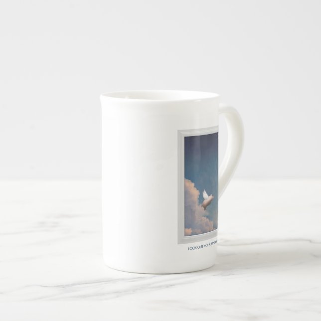 flying pig mug (Front Right)