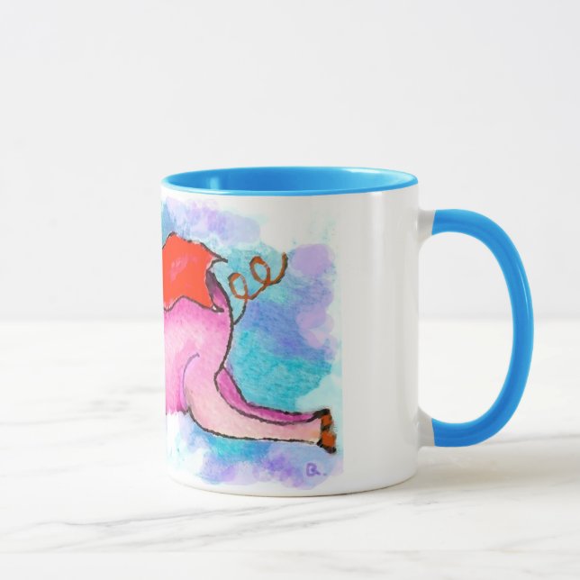 Flying Pig-Original Art by SQ Streater Mug (Right)