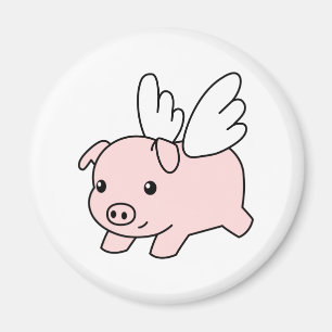 Flying Pig - Piglet with Wings Magnet