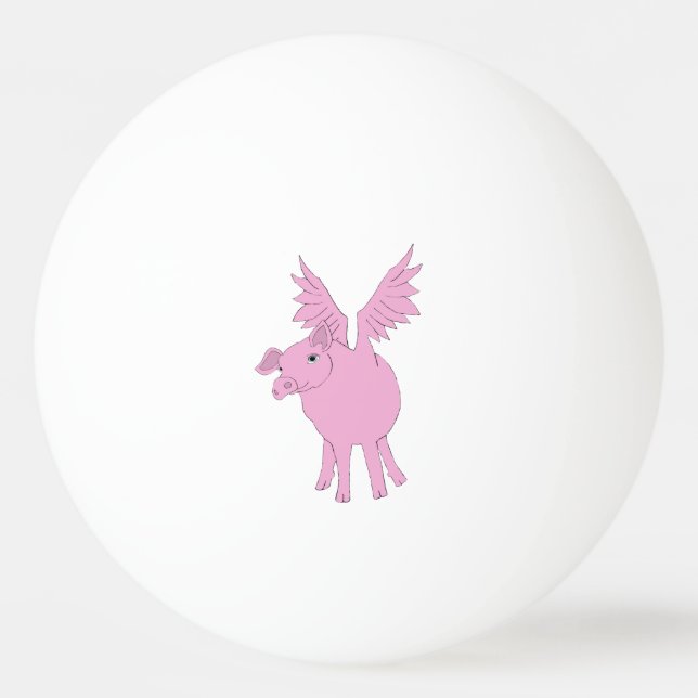 flying pig ping pong ball (Front)