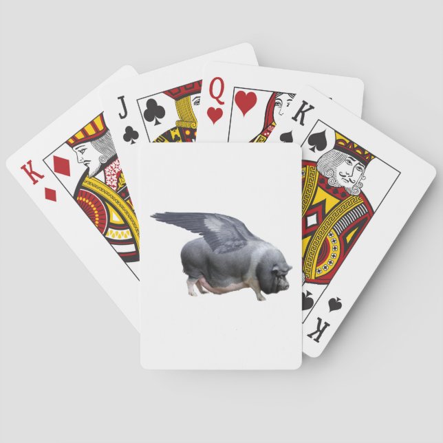 flying pig playing cards (Back)