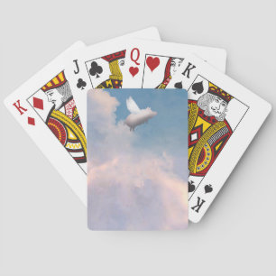 flying pig playing cards