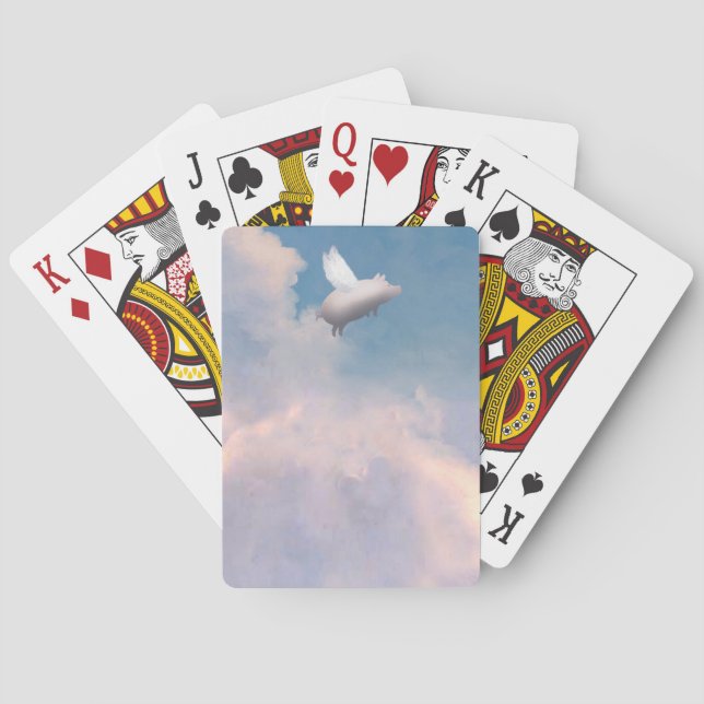 flying pig playing cards (Back)