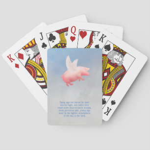 Flying Pig Playing Cards