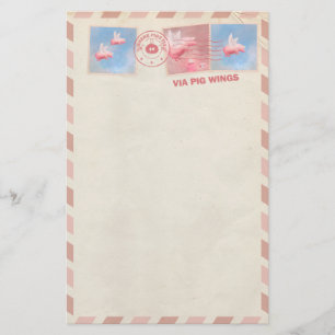 Flying Pig Postage Stationery