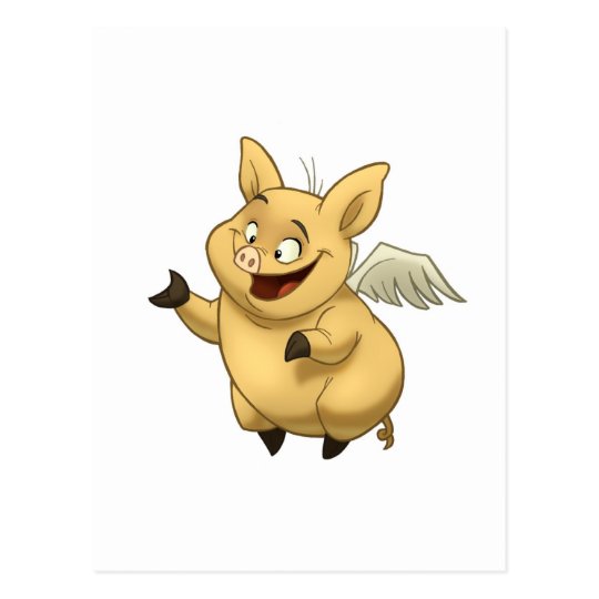 Flying Pig Postcard