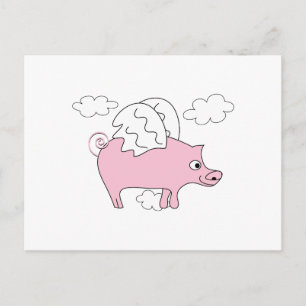 Flying Pig Postcard